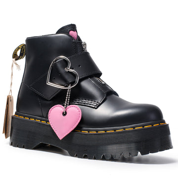 Peach heart fashion boots women zipper ankle boots